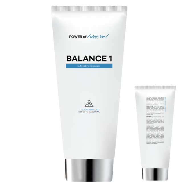 Exfoliating face and body cleanser to prevent ingrown and brighten skin